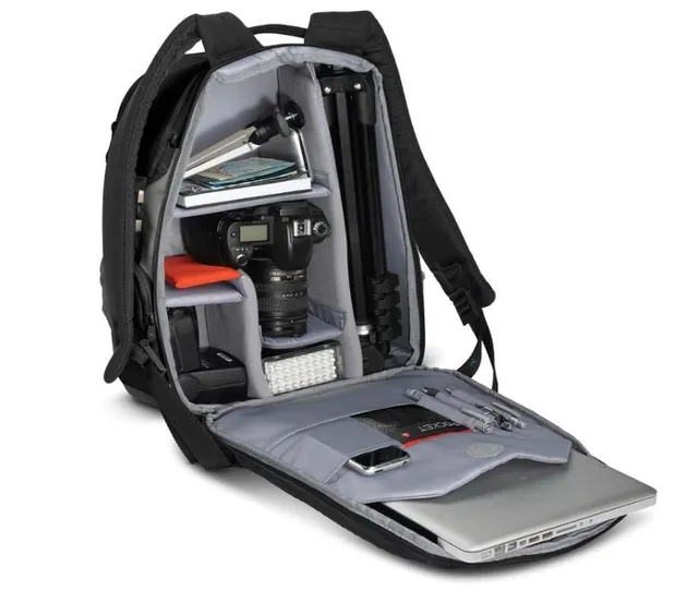 Camera backpack interior — GN Textile archive N° 36