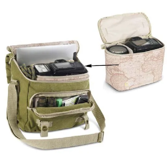 Expedition camera satchel — GN Textile archive N° 69