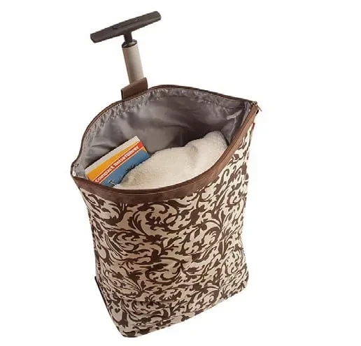 Damask trolley shopper — GN Textile archive N° 05