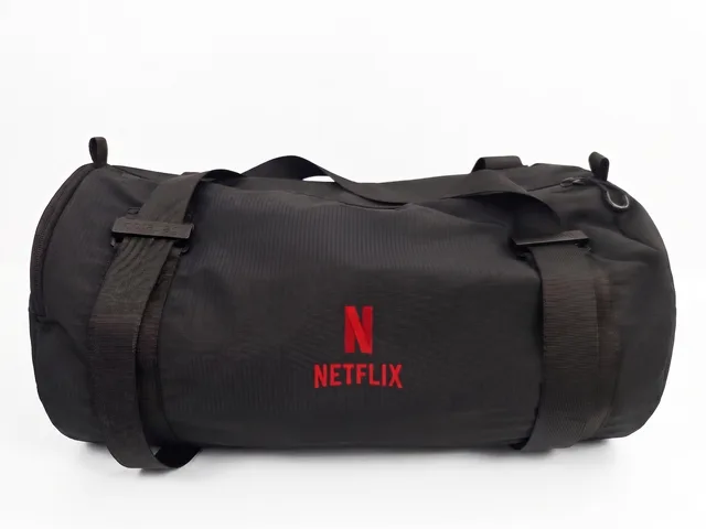 Netflix — branded duffel — GN Textile archive N° 45